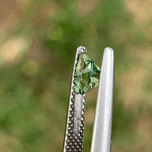 0.62ct Light Green Sapphire, Blocky Trillion