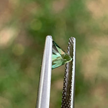 0.62ct Light Green Sapphire, Blocky Trillion