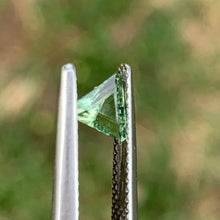 0.62ct Light Green Sapphire, Blocky Trillion