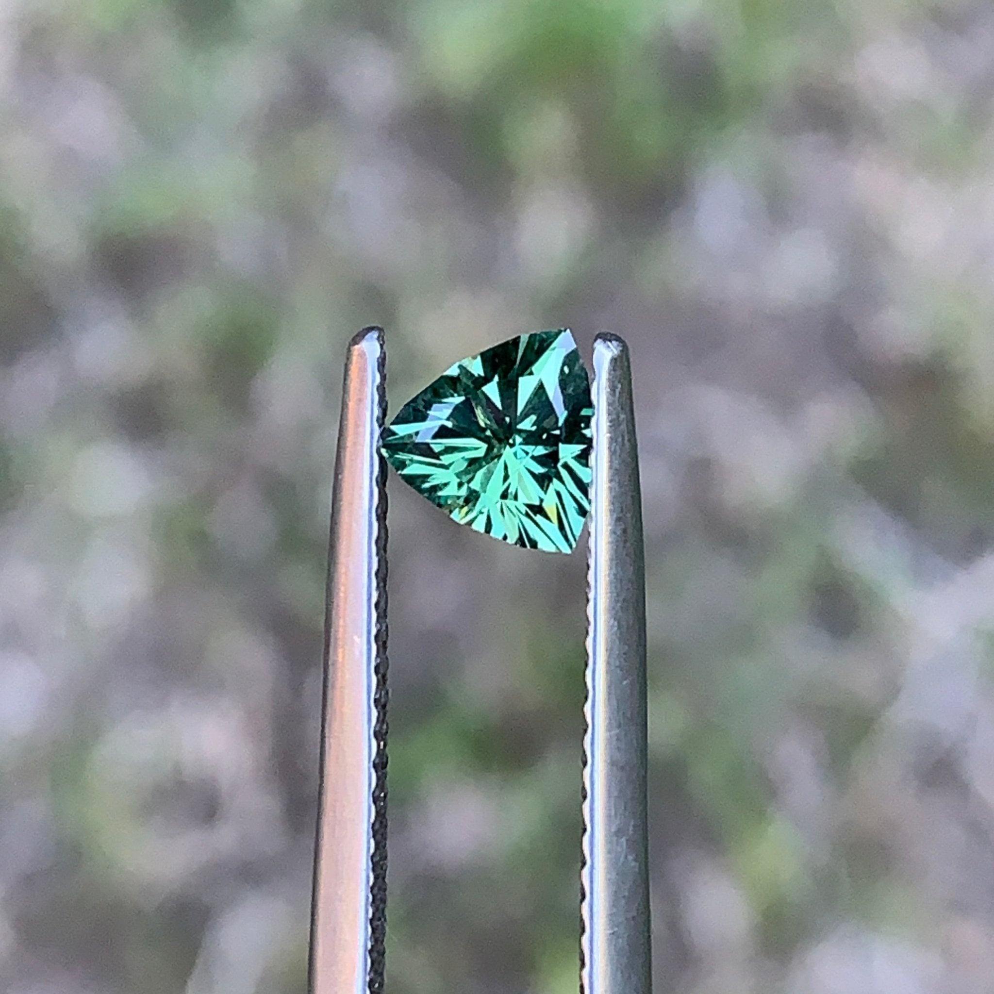 0.72ct Green Sapphire, Trillion