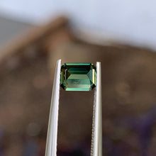 0.73ct Green Australian Sapphire, Emerald Shape