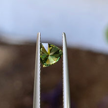 0.79ct Green Australian Sapphire, Trillion