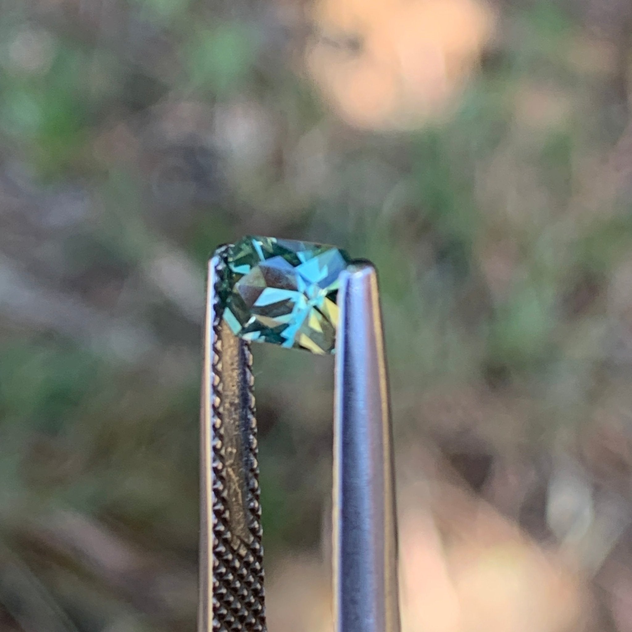 0.84ct Teal Sapphire Rectangle