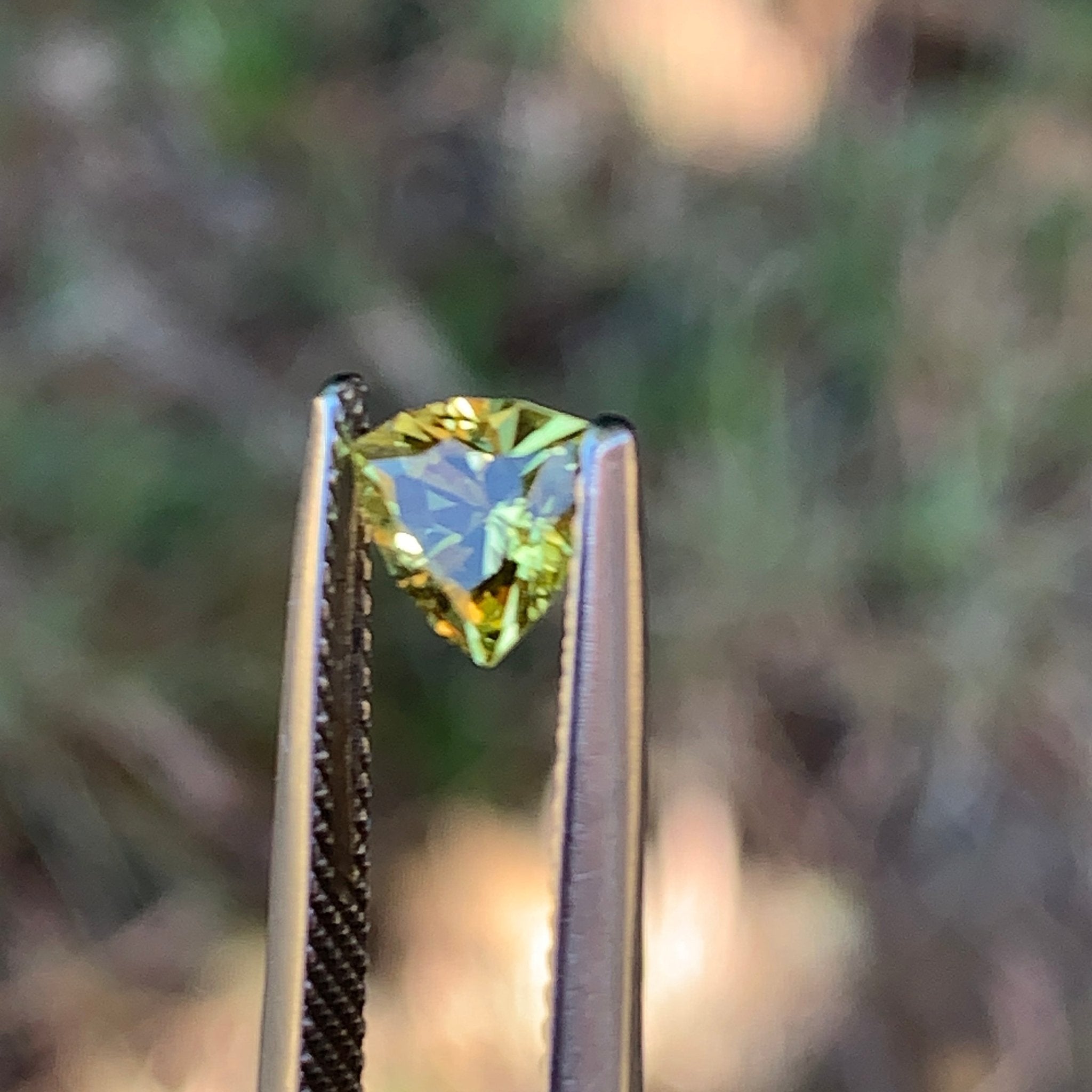 0.84ct Yellow Sapphire Trillion