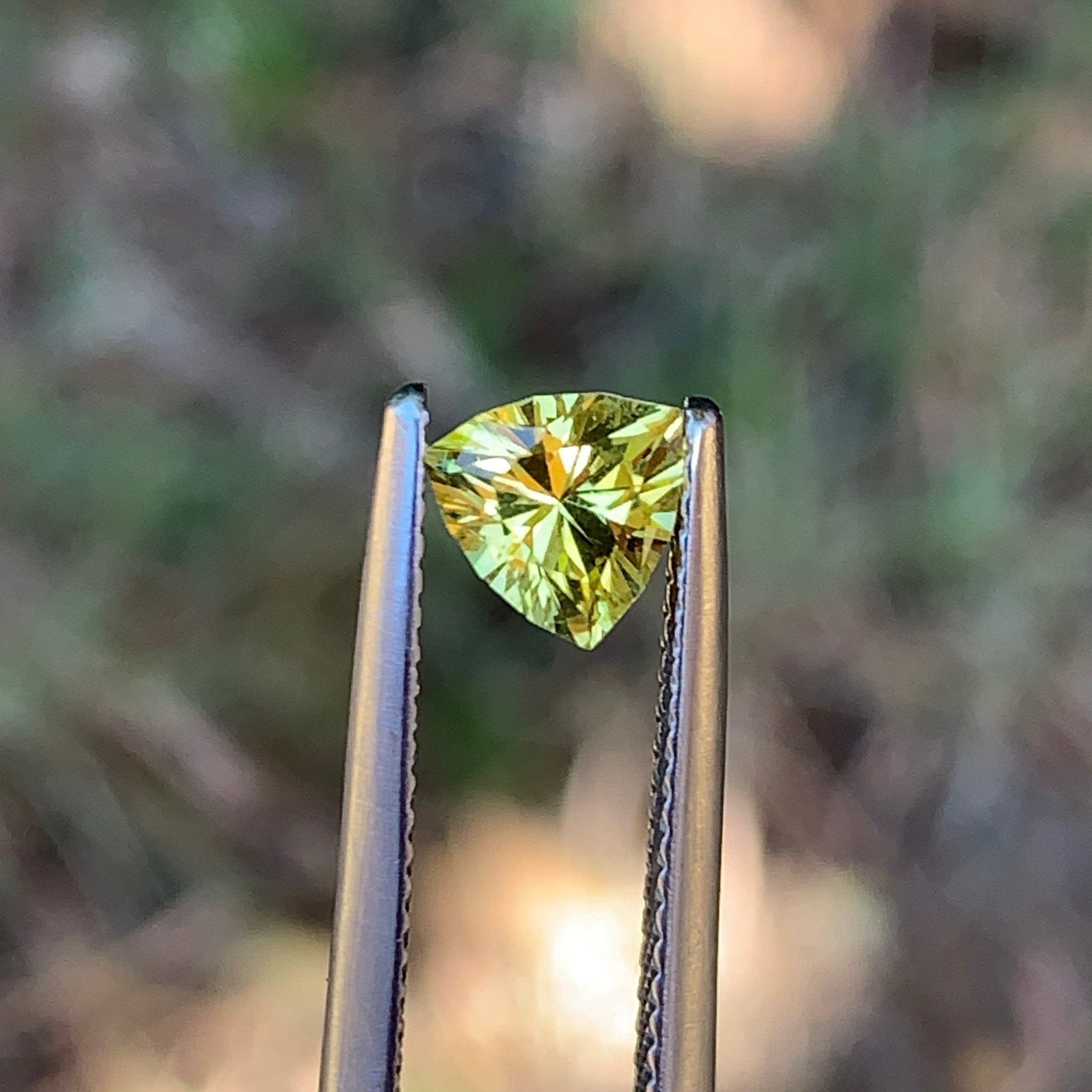 0.84ct Yellow Sapphire Trillion