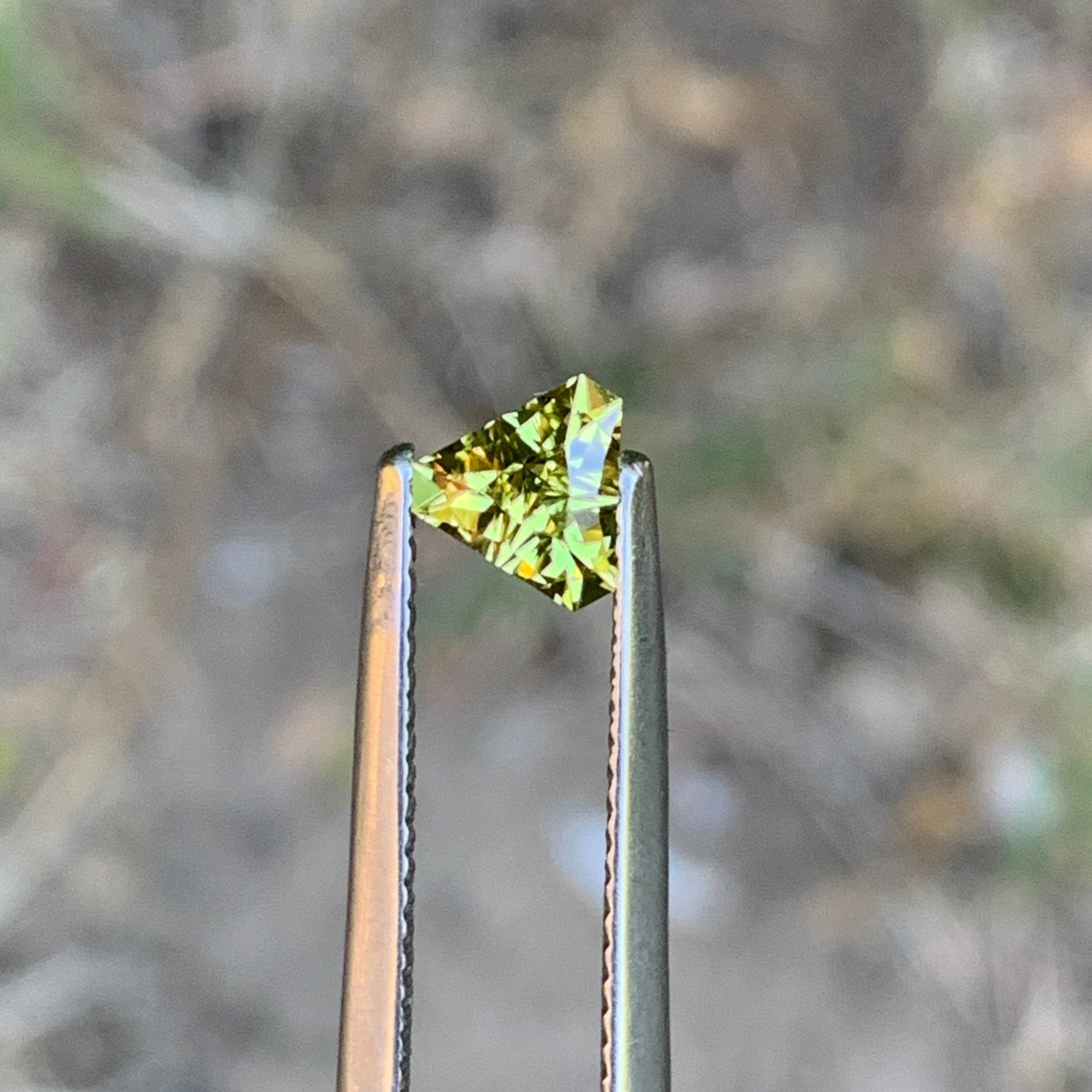 0.8ct Yellow Sapphire Trillion