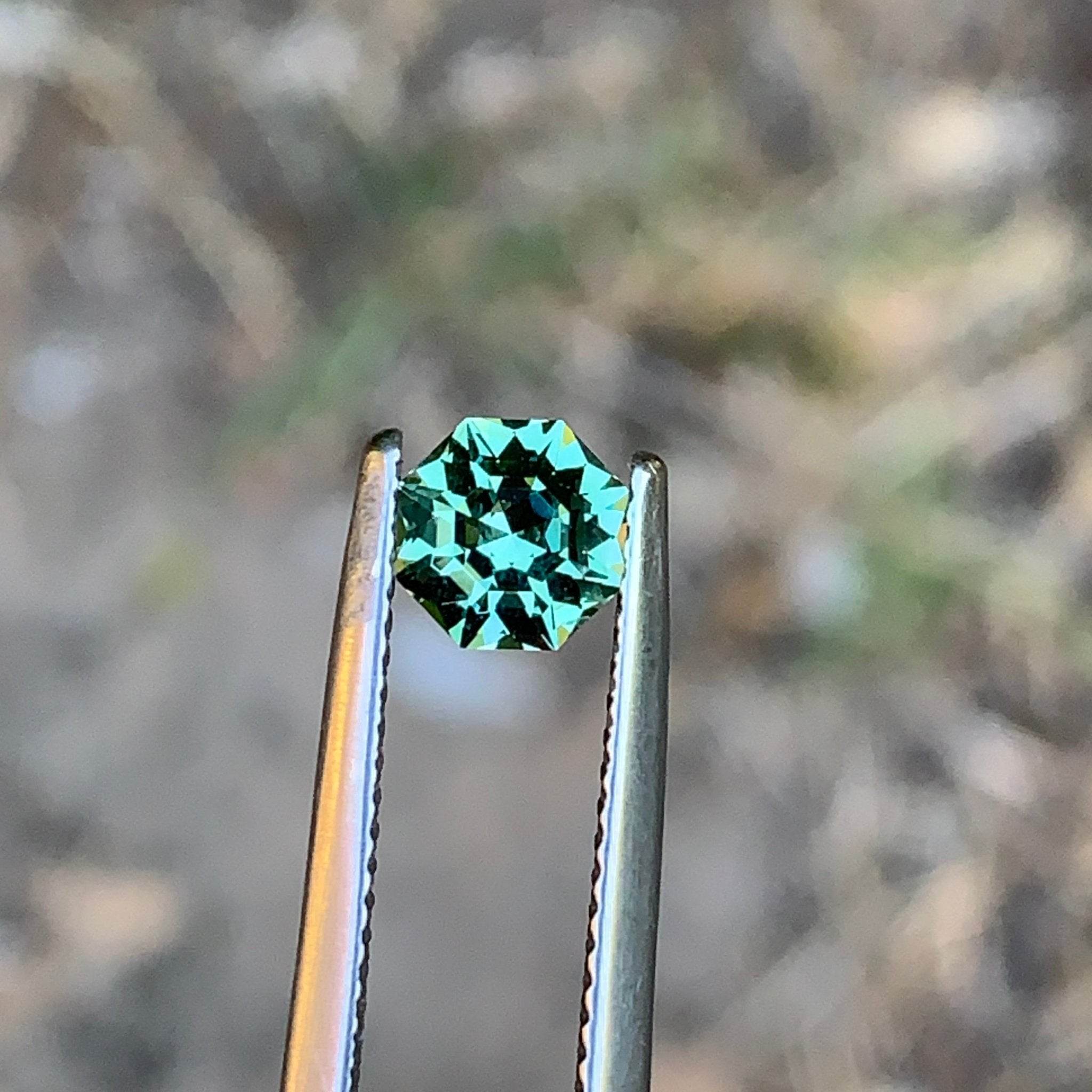 0.97ct Green Sapphire Octagon