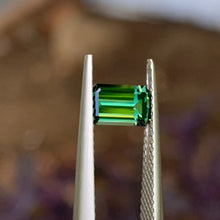 0.98ct Green Australian Sapphire, Emerald Shape