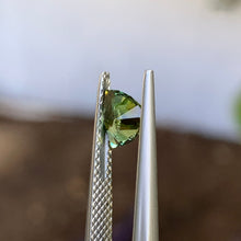 0.9ct Green Australian Sapphire, Trillion