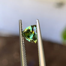0.9ct Green Australian Sapphire, Trillion