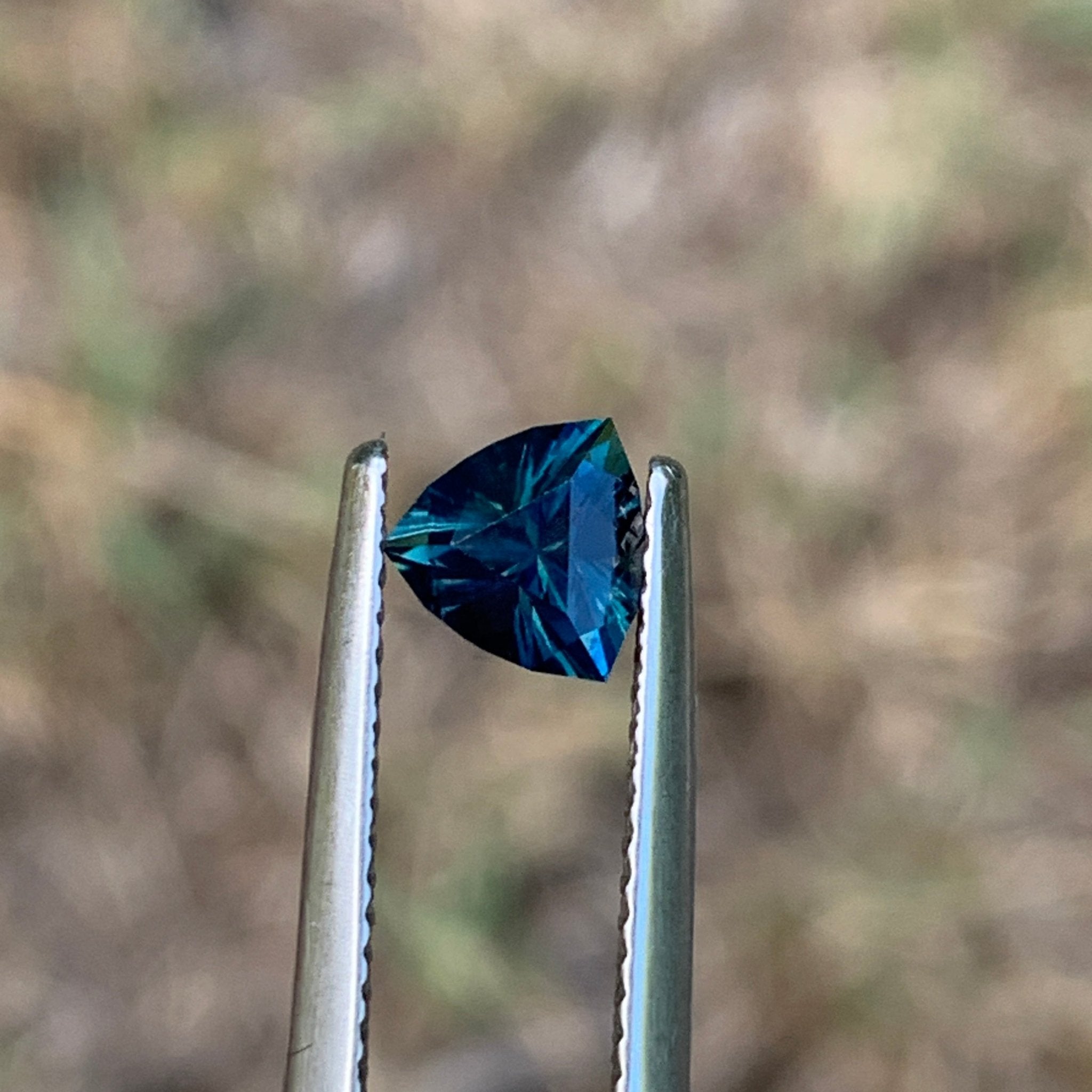 0.9ct Teal Sapphire Trillion