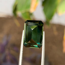 10.78ct Green Australian Sapphire, Emerald Shape