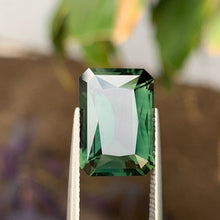 10.78ct Green Australian Sapphire, Emerald Shape