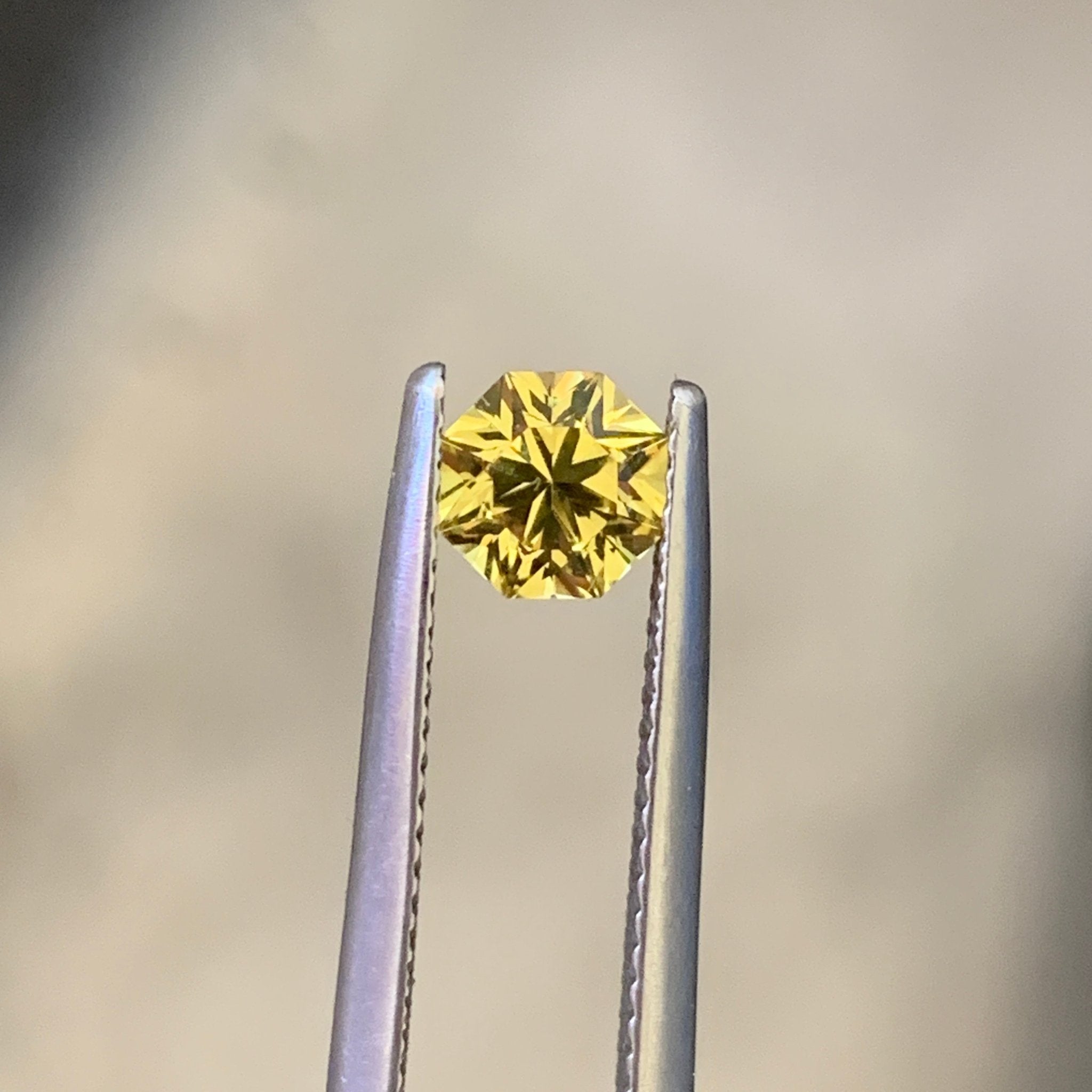 1.0ct Yellow Sapphire Octagon