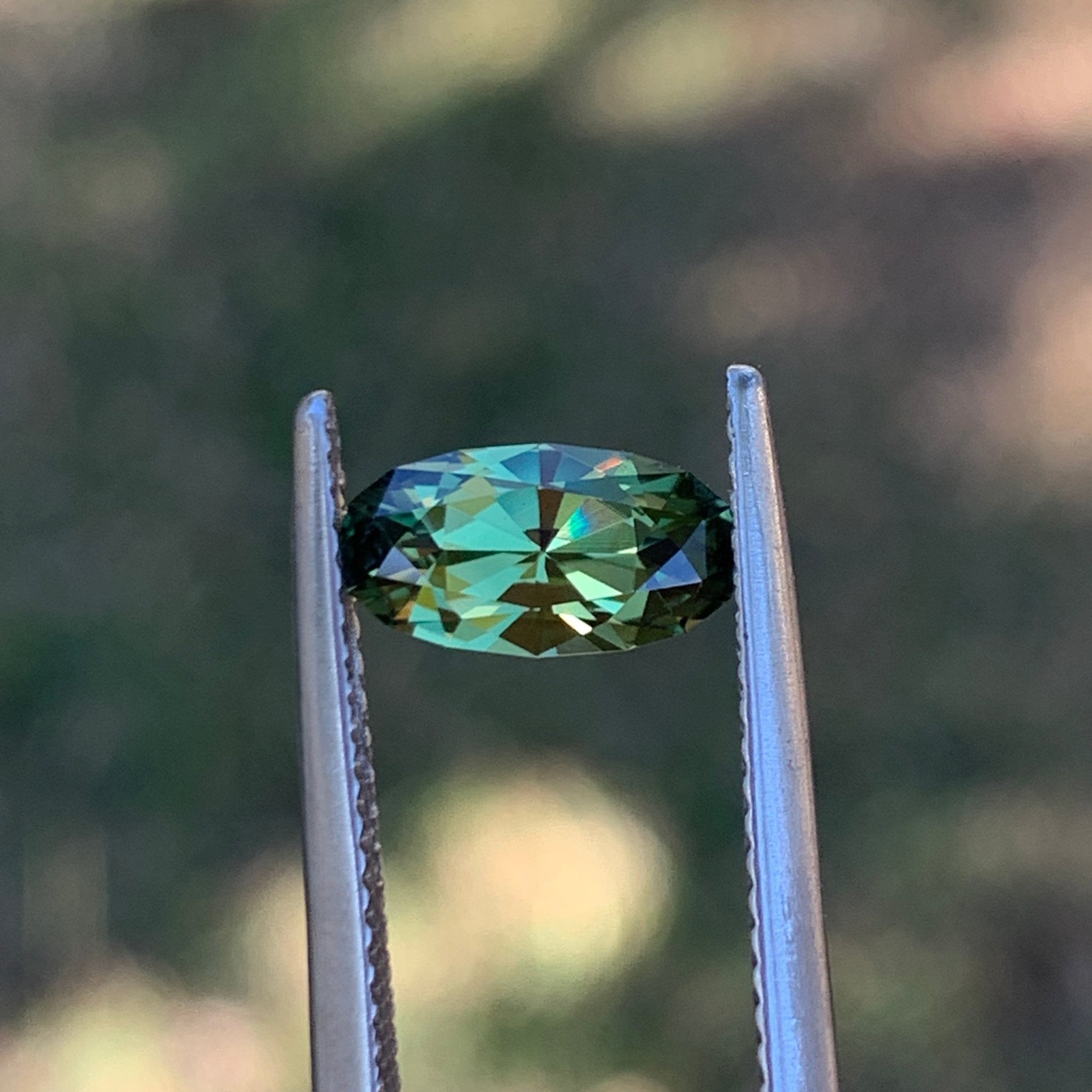 1.23ct Green Sapphire, Long Oval
