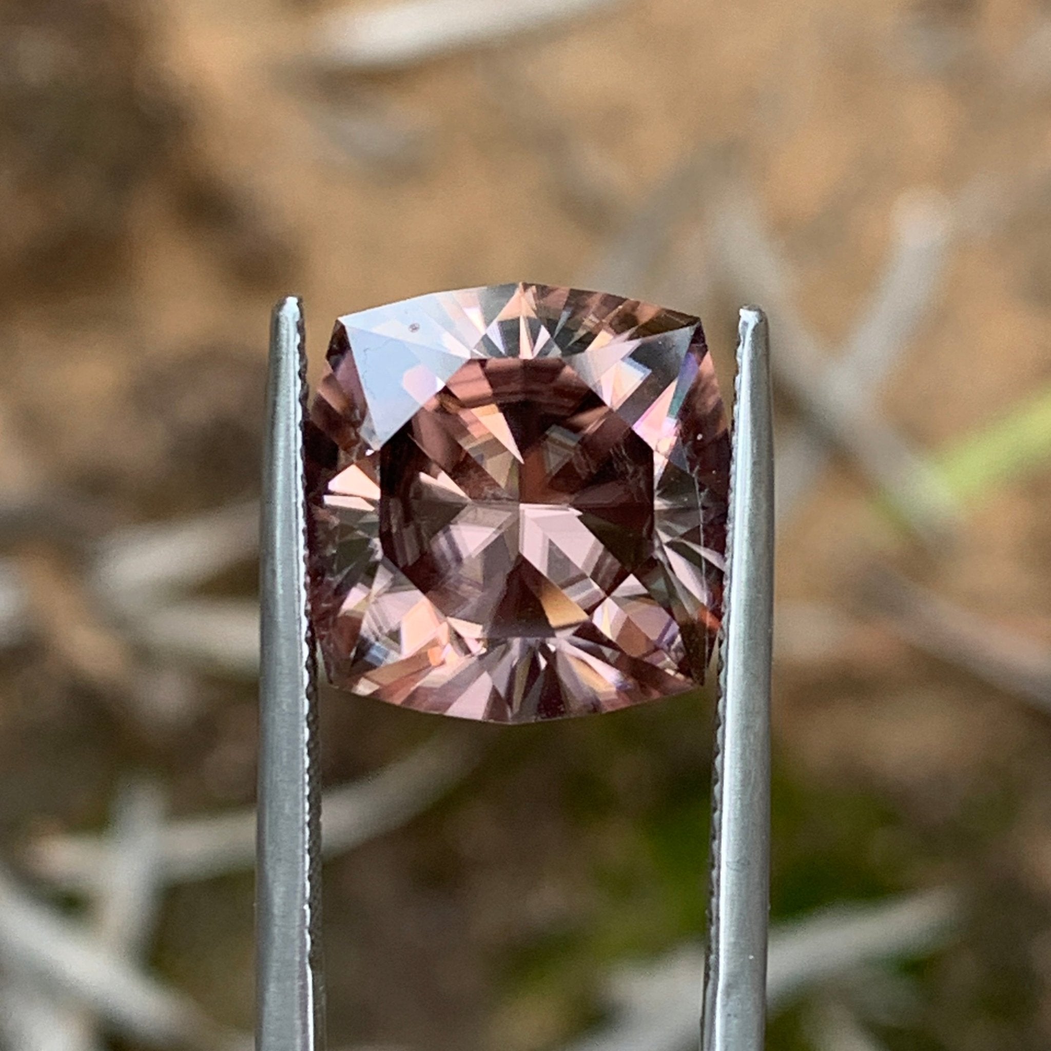 13.1ct Mauve Zircon Cushion