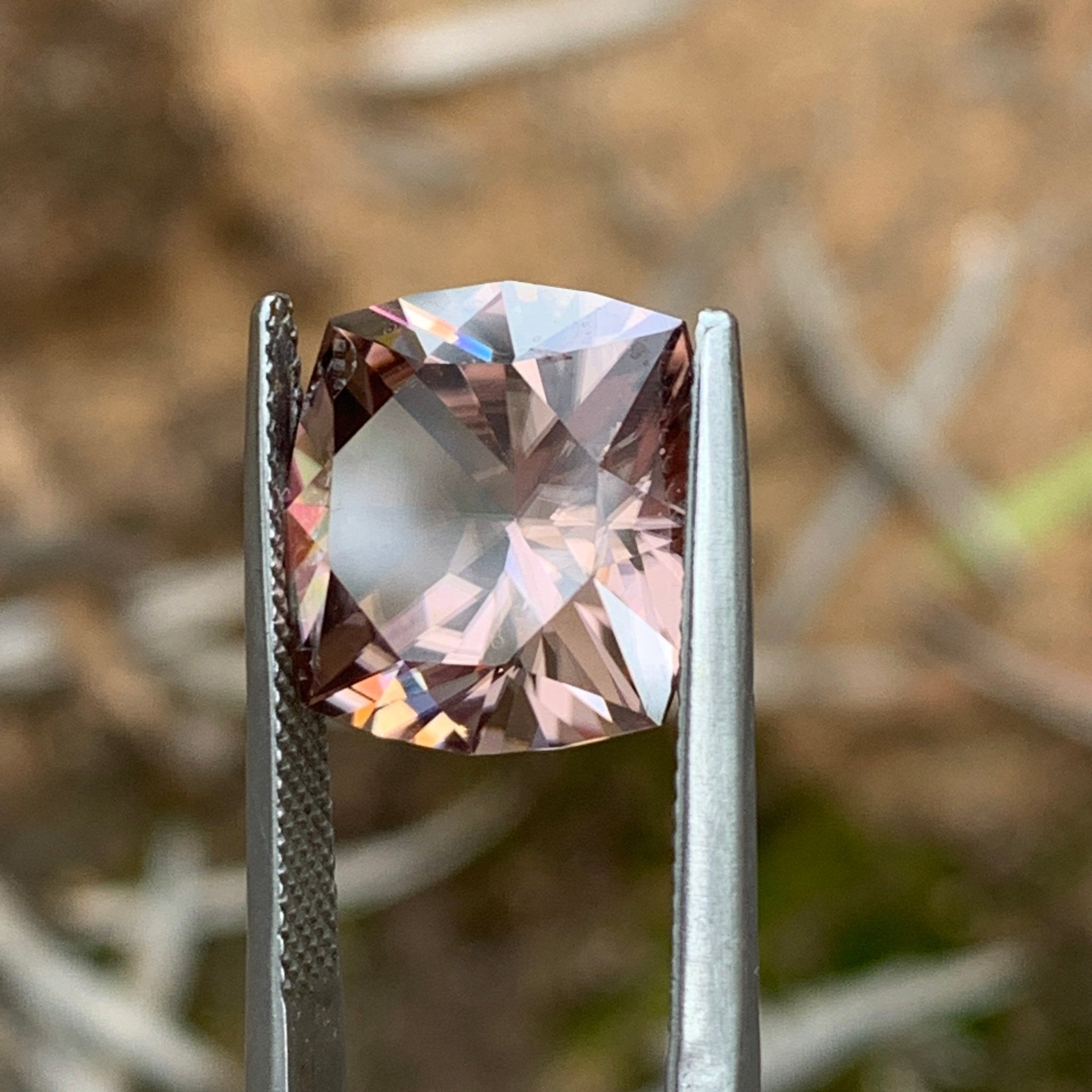 13.1ct Mauve Zircon Cushion