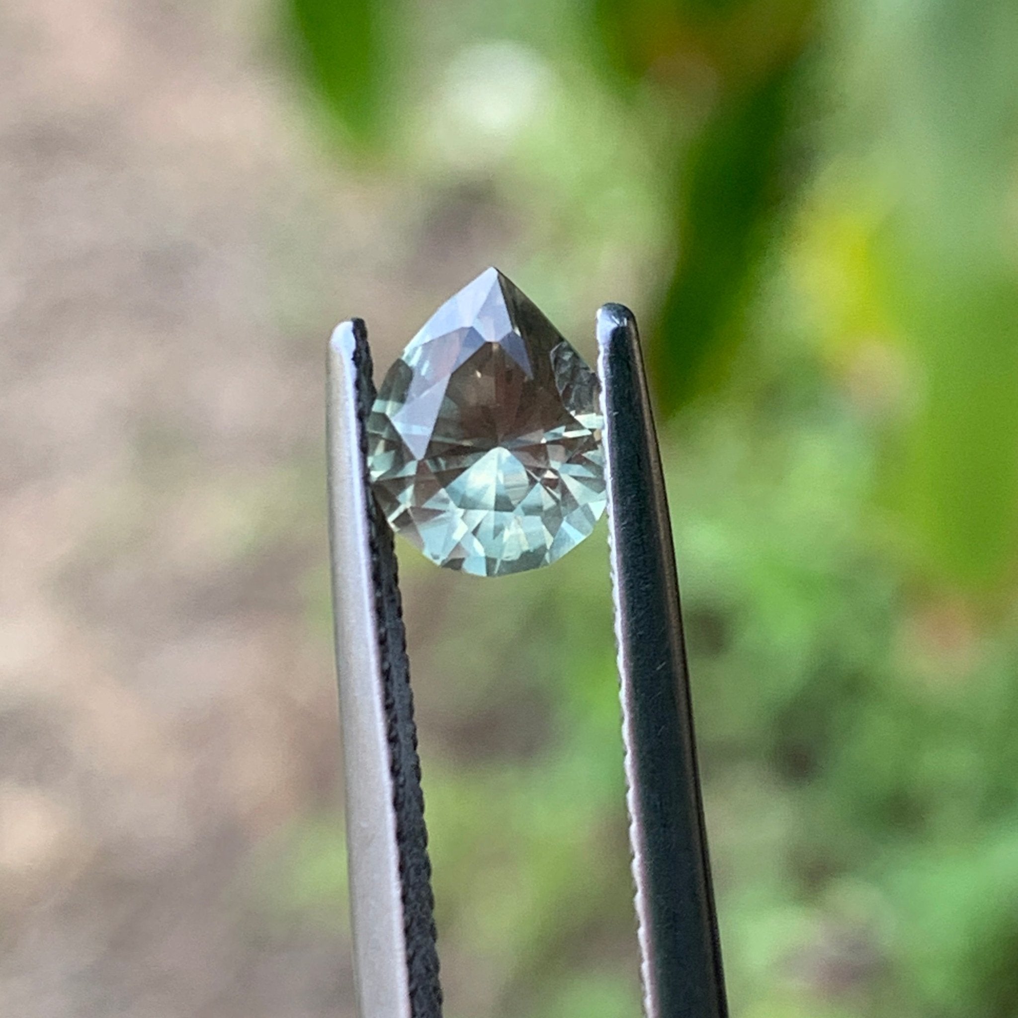 1.3ct Light Green Sapphire, Pear