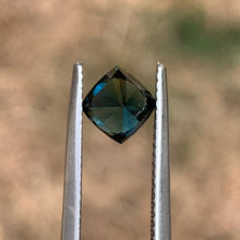 1.44ct Dark Blue Green Sapphire, Cushion