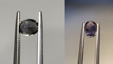 1.45ct Green/Pink Colour Change Sapphire, Oval