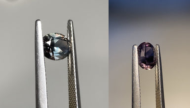 1.45ct Green/Pink Colour Change Sapphire, Oval