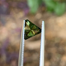 1.47ct Green Sapphire, Blocky Trillion