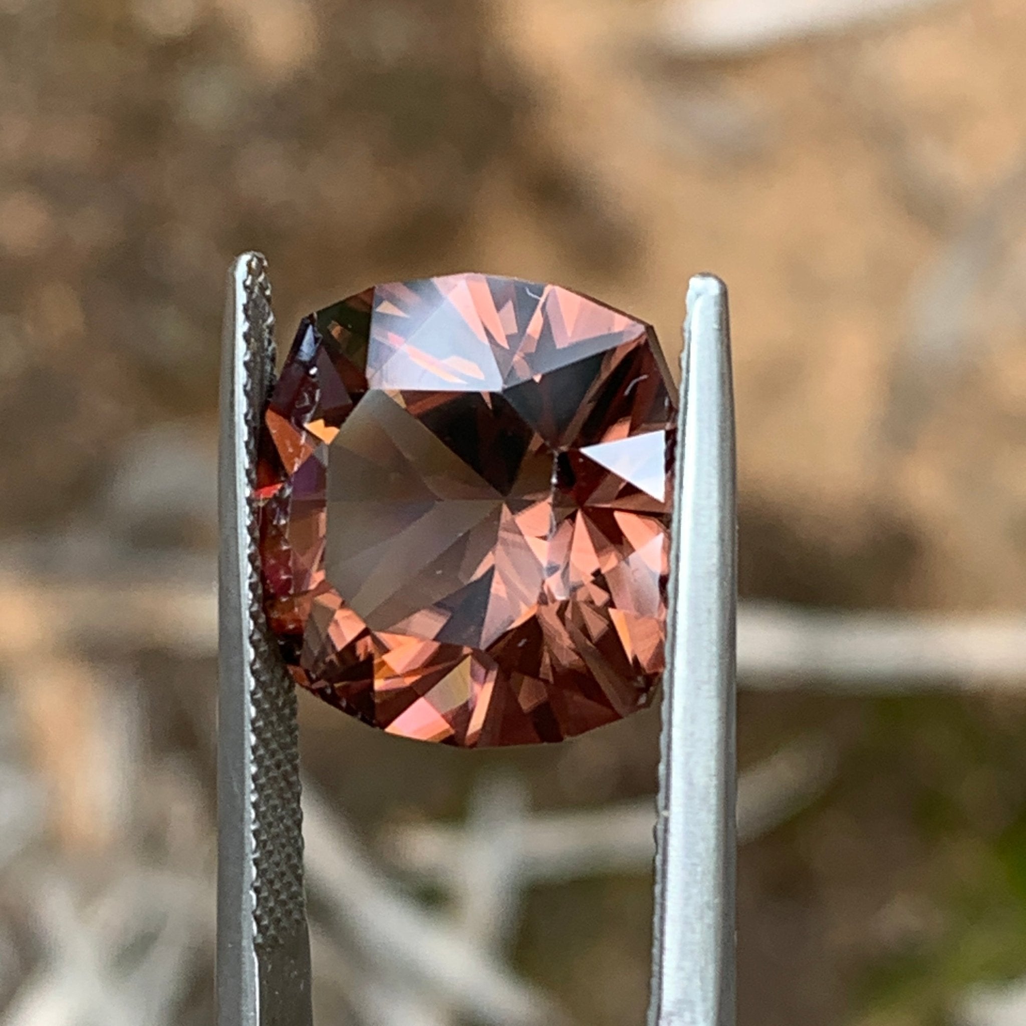 14.89ct Maroon Zircon Cushion