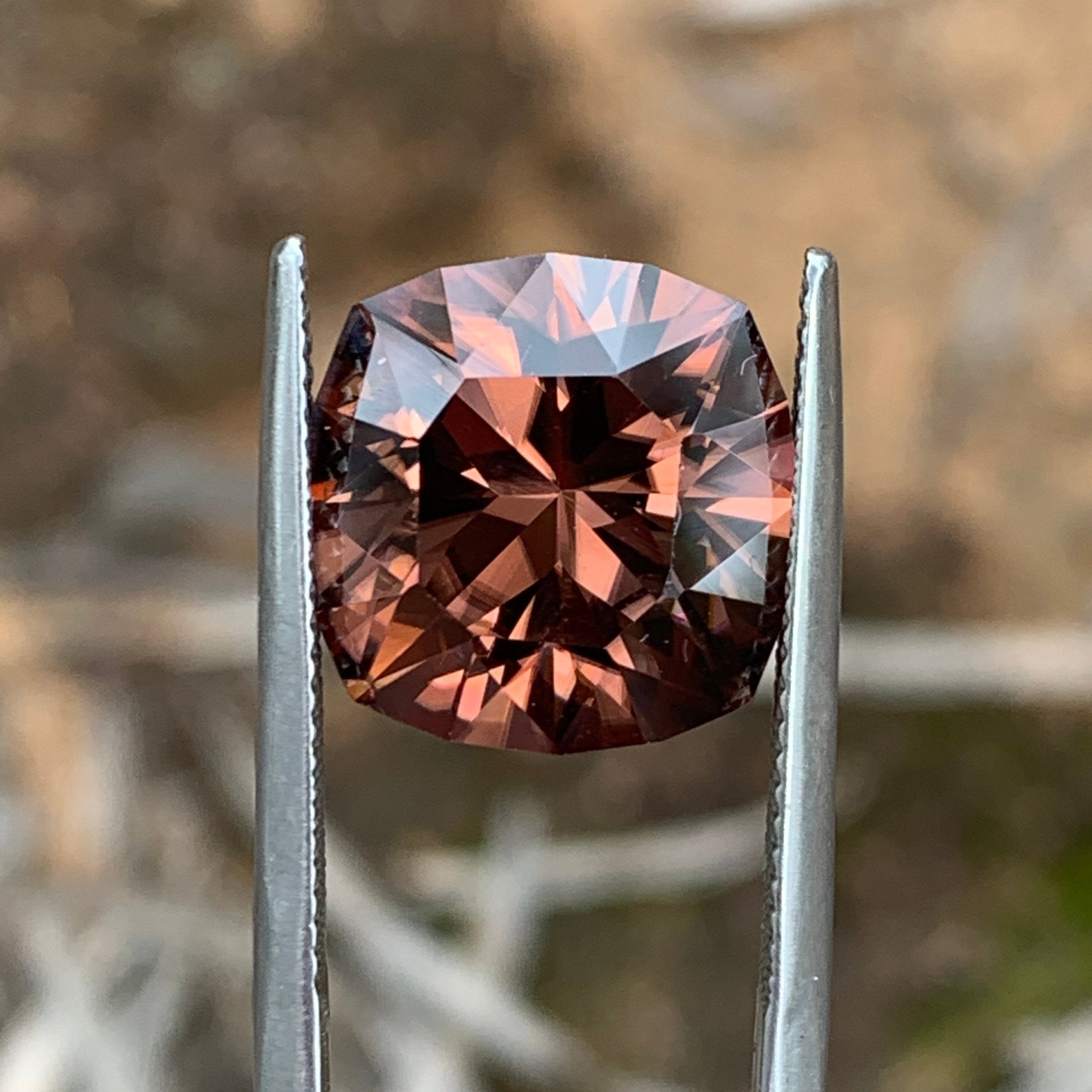 14.89ct Maroon Zircon Cushion