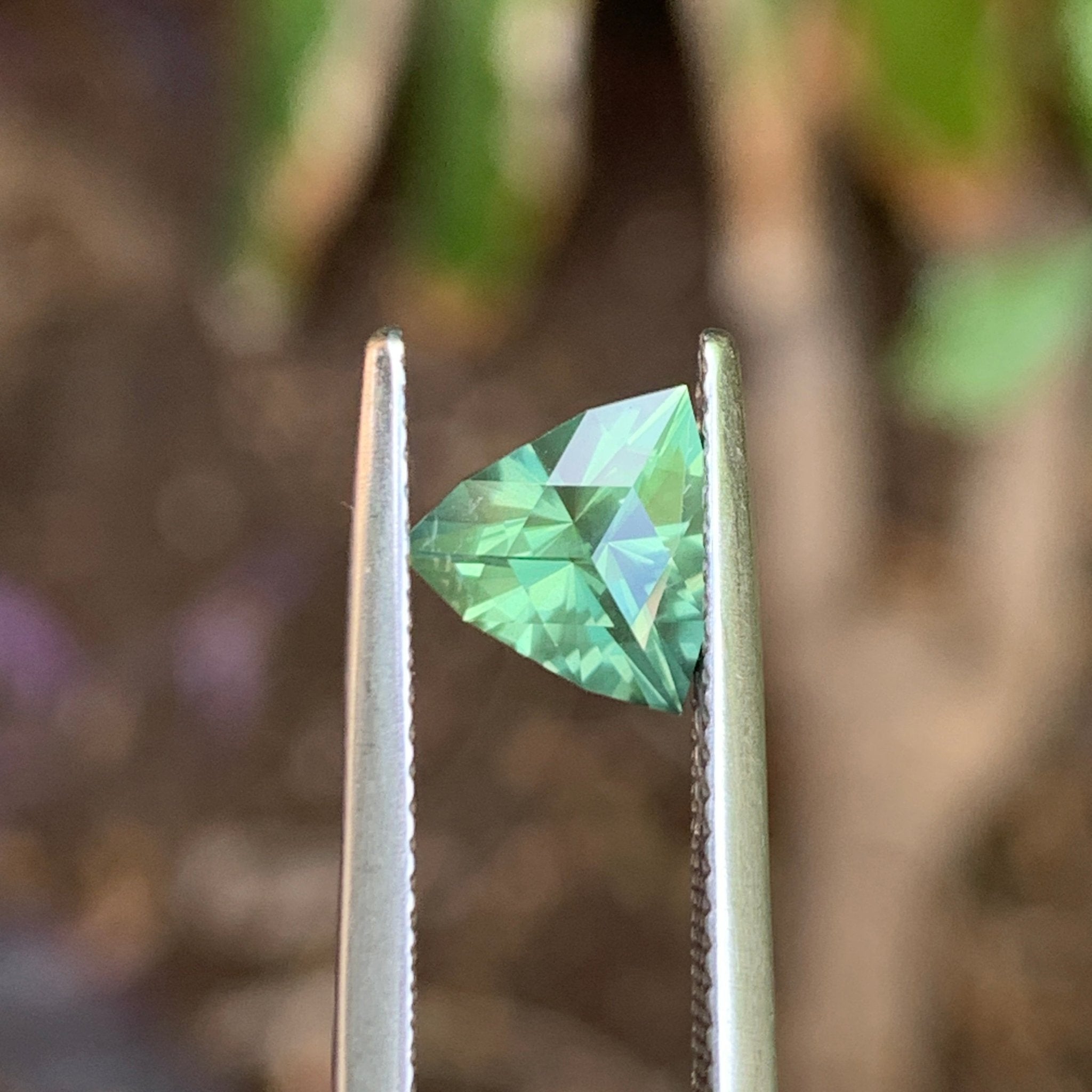 1.49ct Green Sapphire, Trillion