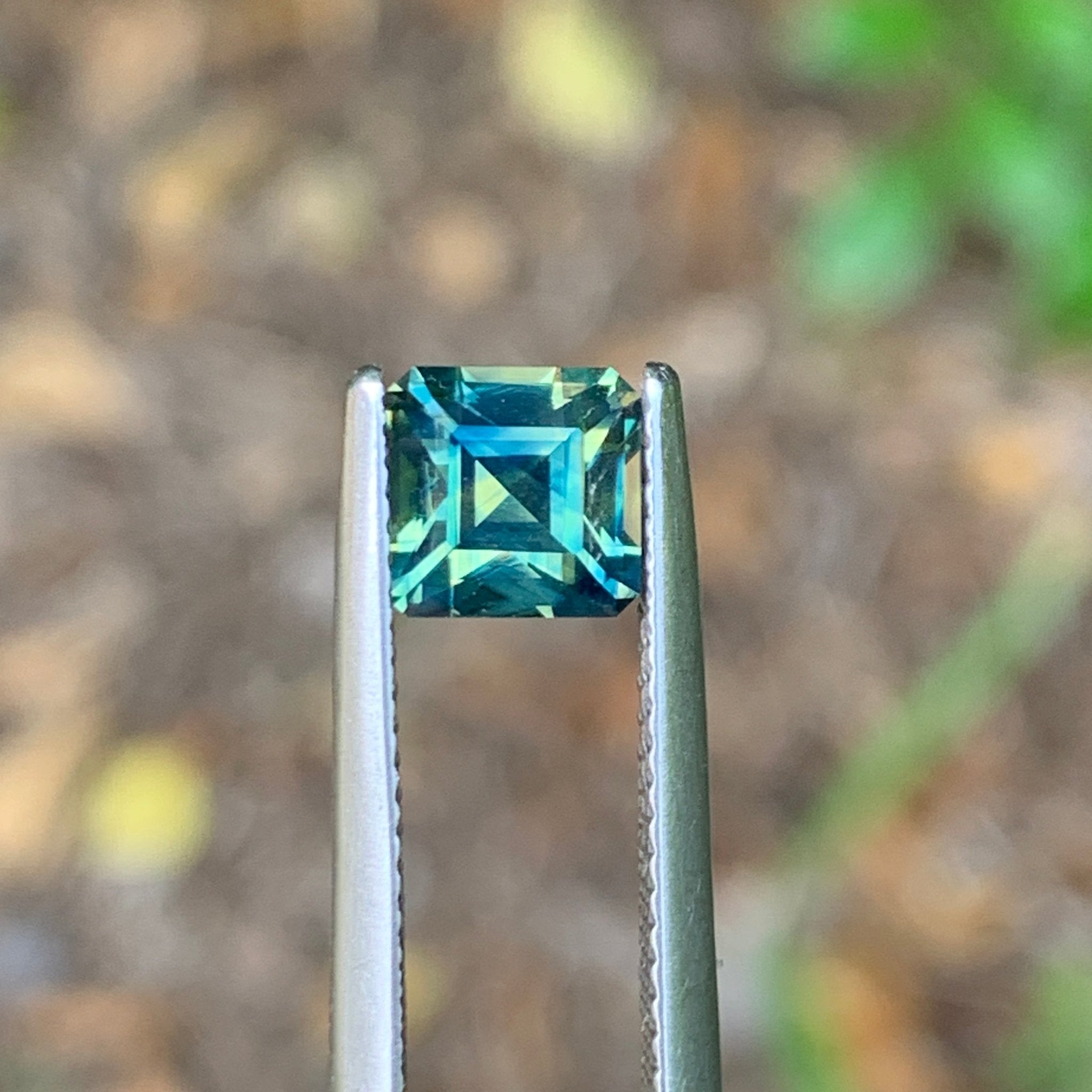 1.51ct Teal Parti Sapphire, Octagon