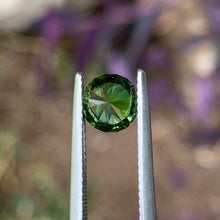 1.53ct Green Parti Sapphire, Round