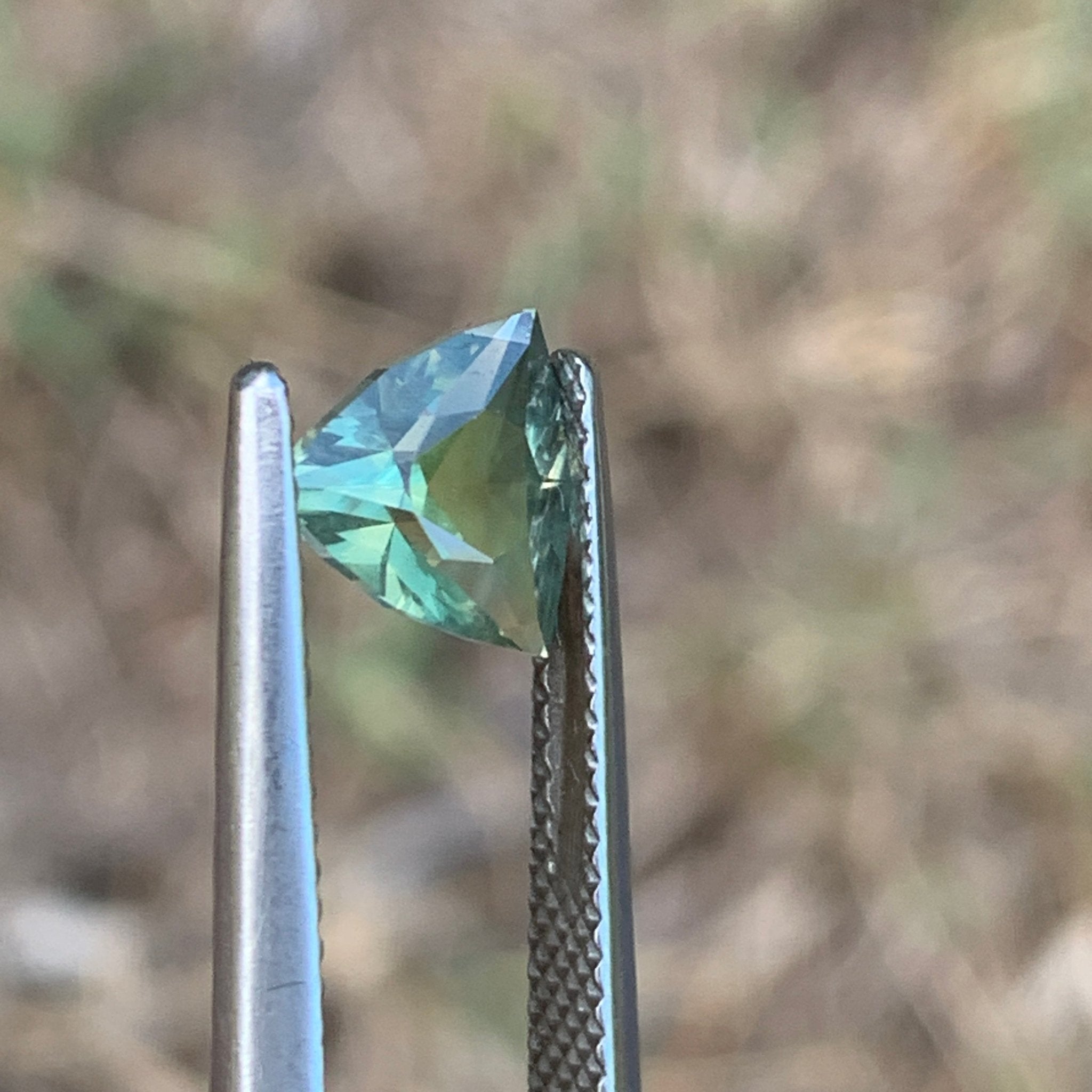 1.53ct Green Sapphire Trillion