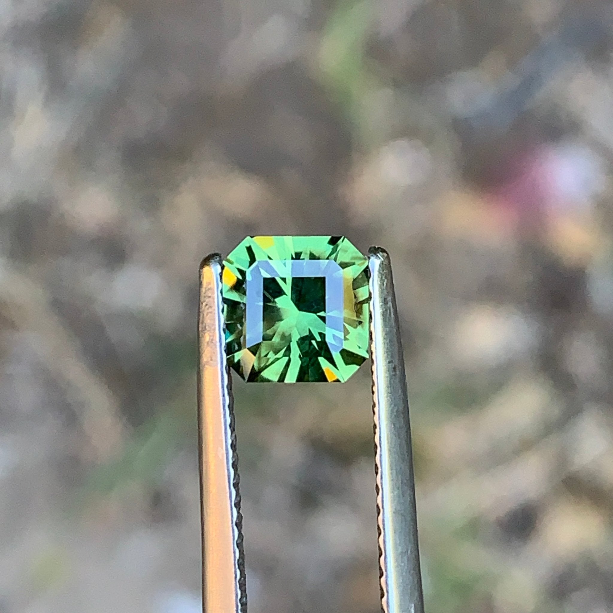 1.54ct Green Sapphire Octagon