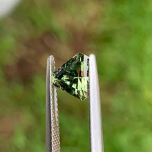 1.59ct Green Sapphire, Blocky Trillion