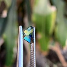 1.59ct Parti Sapphire, Blocky Trillion