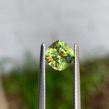 1.61ct Green Parti Sapphire, Cushion