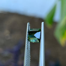 1.65ct Green Australian Sapphire, Emerald Shape