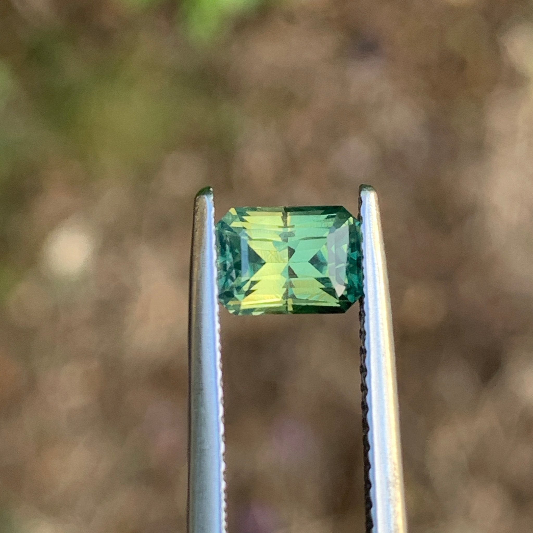 1.67ct Parti Sapphire, Emerald Shape