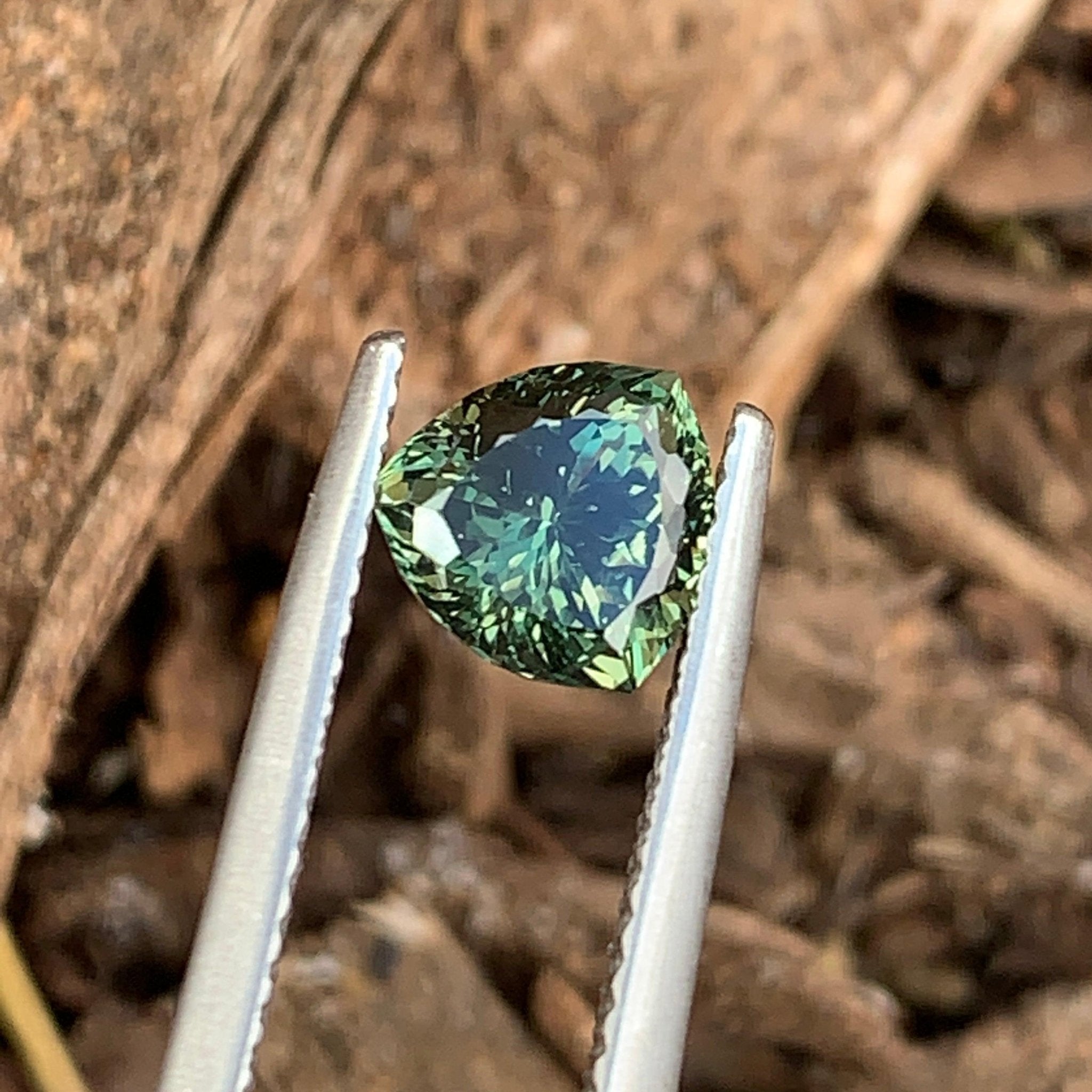 1.74ct Green Sapphire Trillion