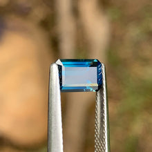 1.74ct Teal Blue Sapphire, Emerald Shape