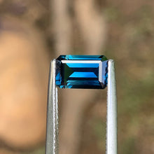 1.74ct Teal Blue Sapphire, Emerald Shape