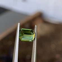 1.78ct Green Australian Sapphire, Emerald Shape