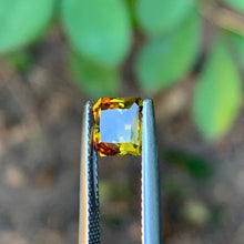 1.79ct Yellow/Green Bi Color Sapphire Parti Radiant