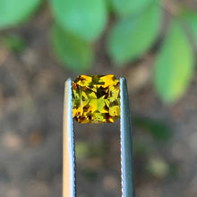 1.79ct Yellow/Green Bi Color Sapphire Parti Radiant