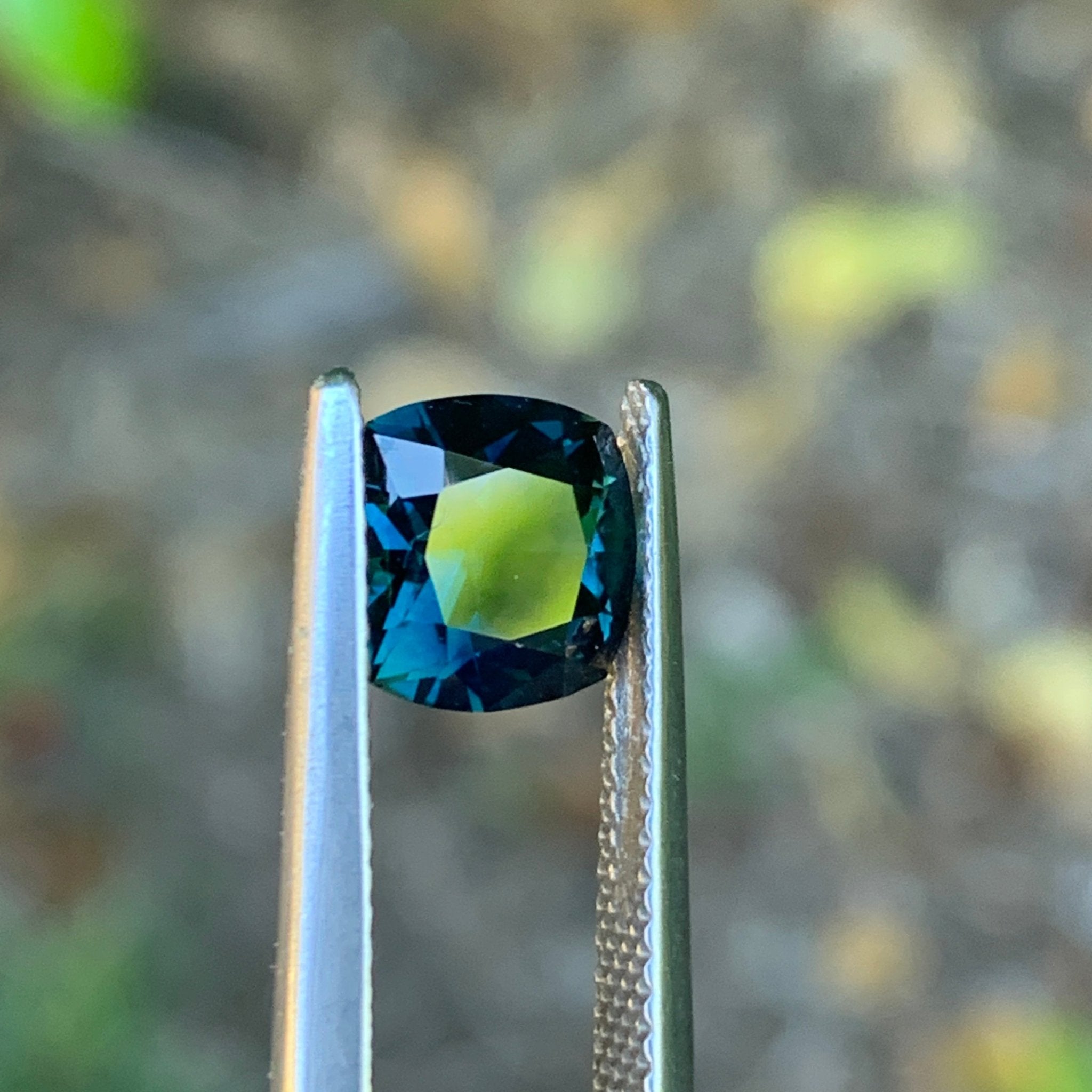 1.96ct Teal Blue Sapphire, Cushion