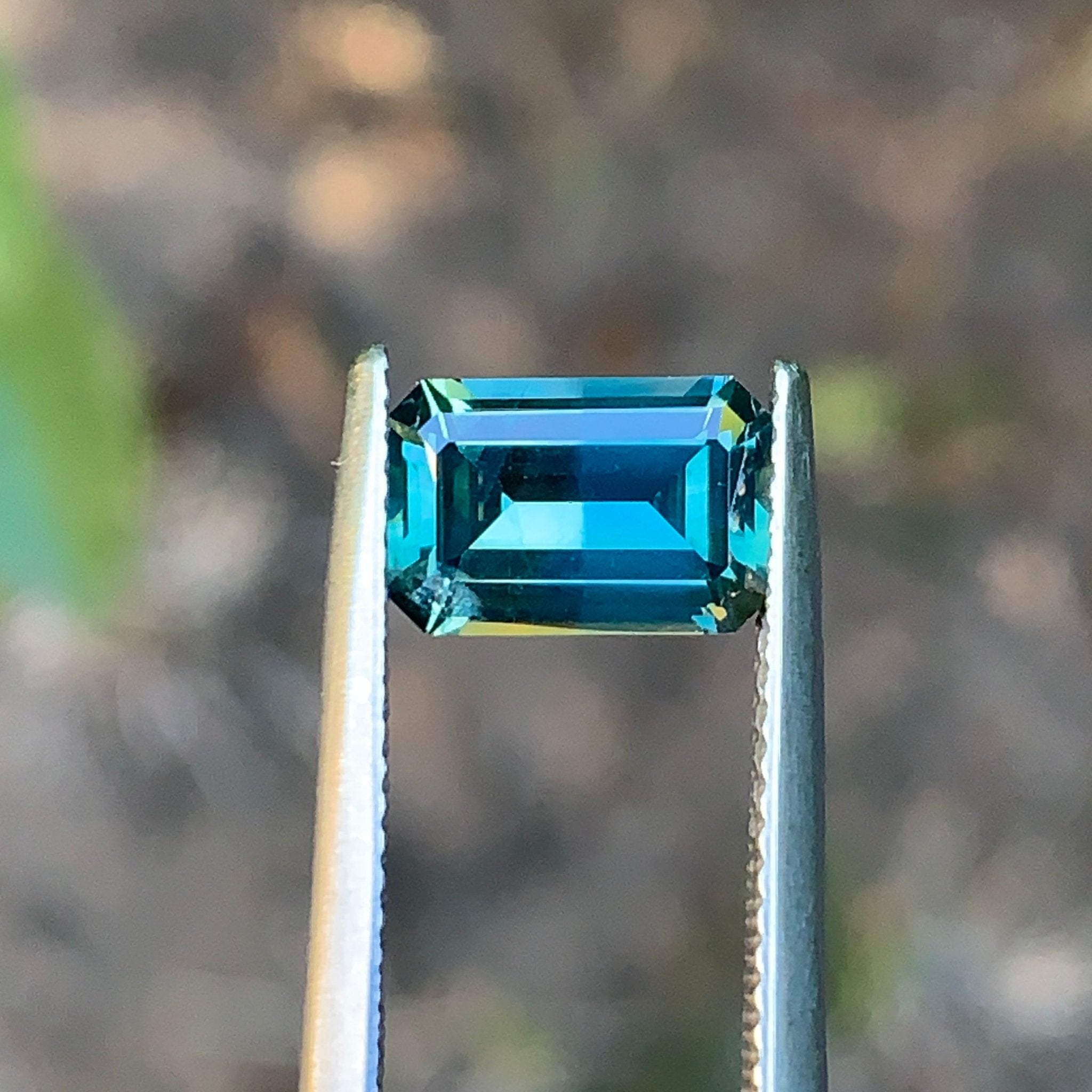 2.05ct Mint/Teal Bi Color Sapphire, Parti Sapphire