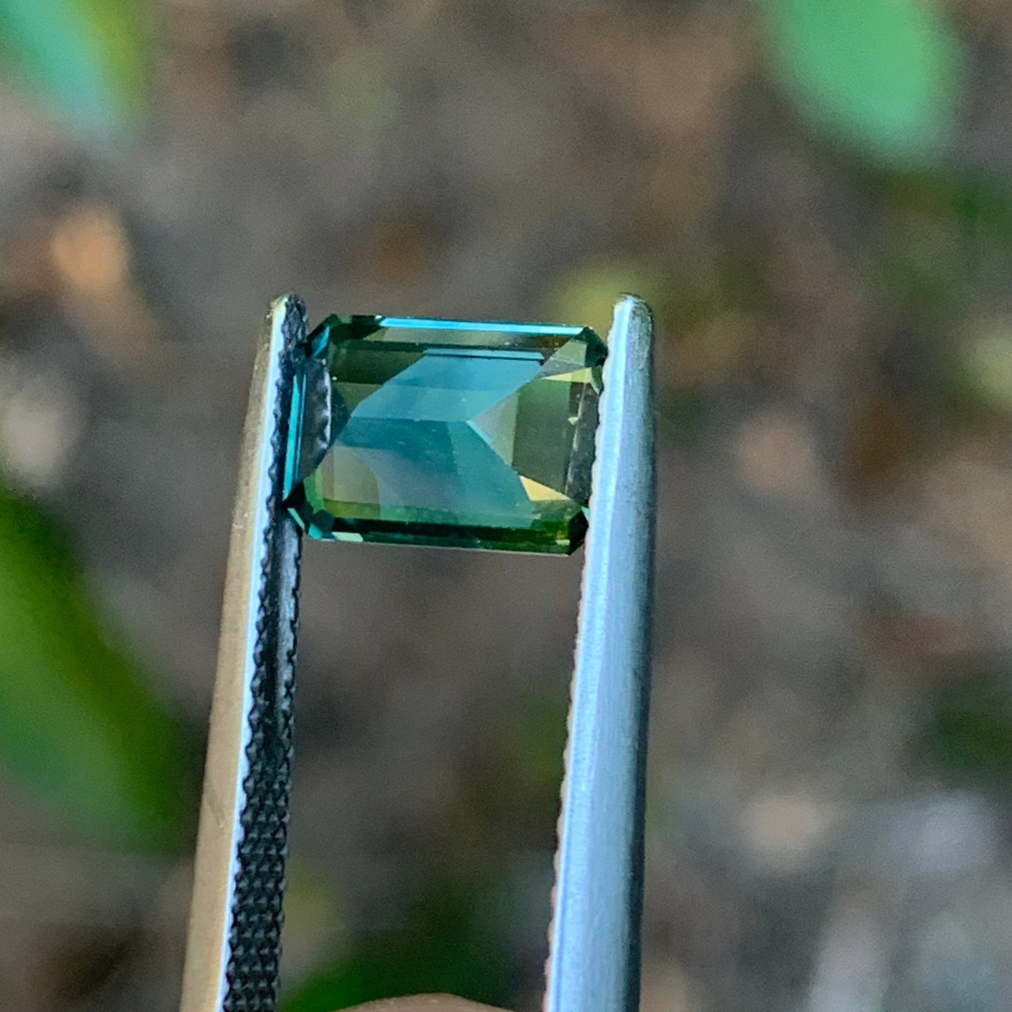 2.05ct Mint/Teal Bi Color Sapphire, Parti Sapphire