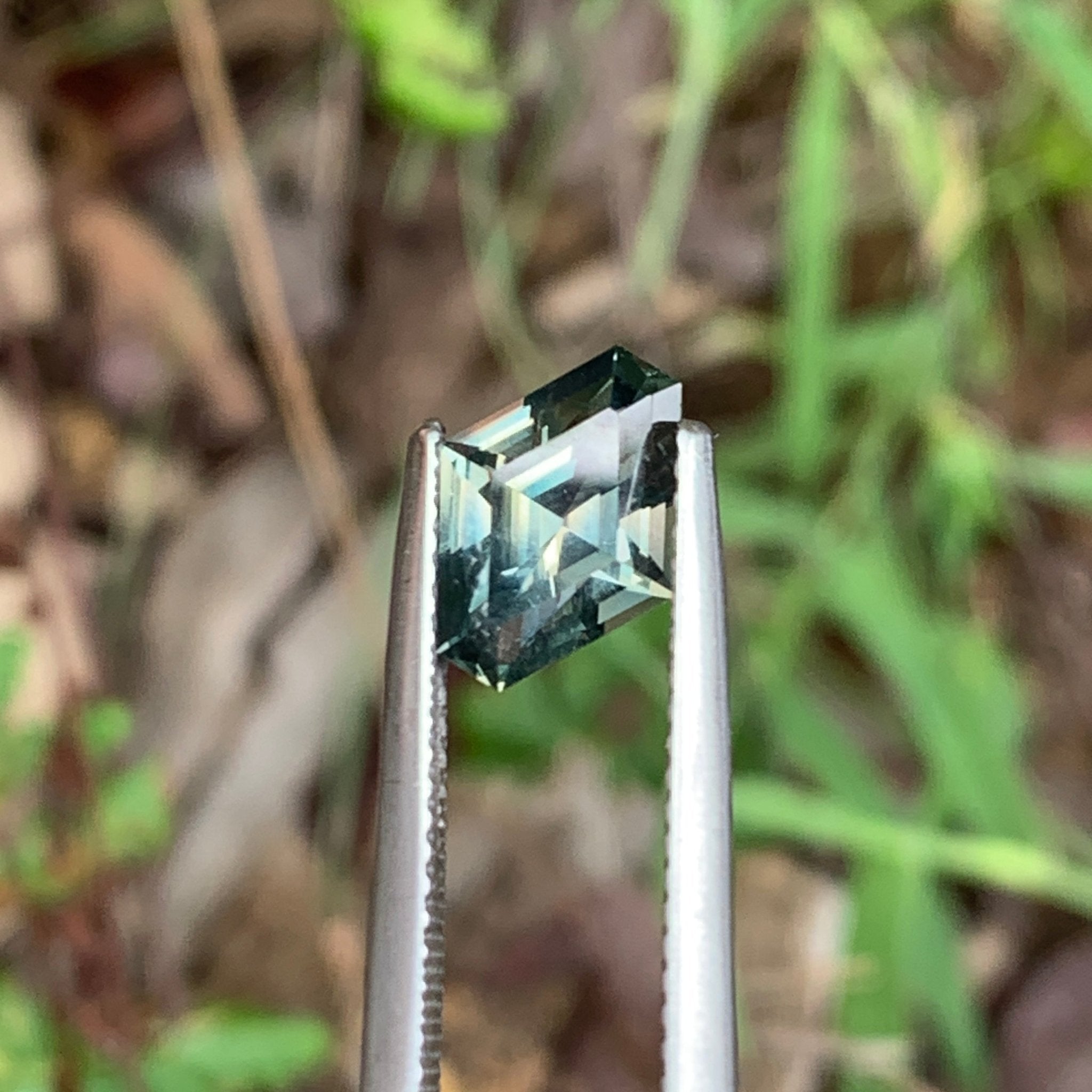 2.05ct Silky Green Sapphire Freeform