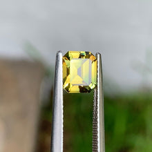 2.08ct Yellow Parti Sapphire, Emerald Shape