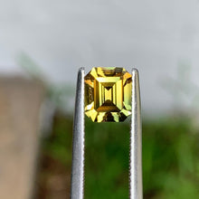 2.08ct Yellow Parti Sapphire, Emerald Shape